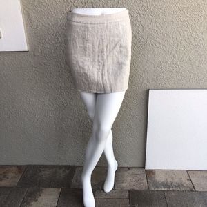 Tart Beige Skirt with metallic sheen Size XS